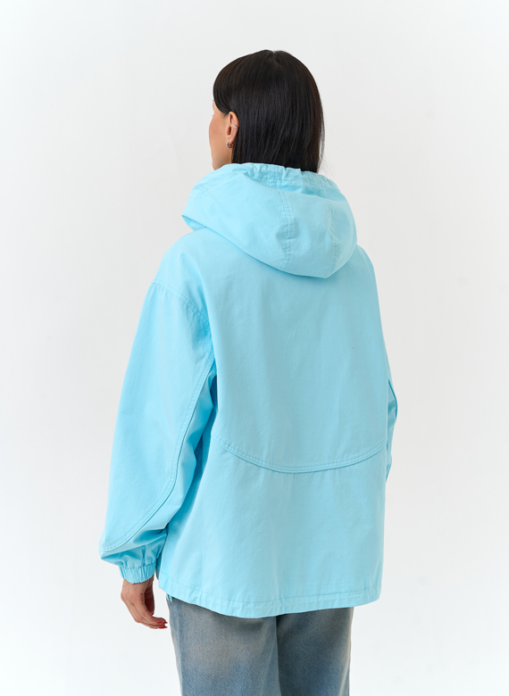 Женская ветровка с капюшоном 