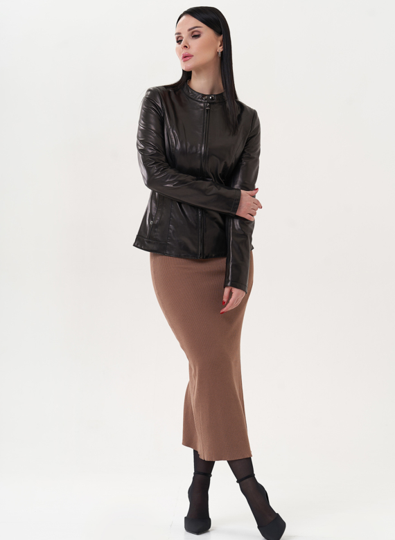 Куртка "мото" из натуральной кожи