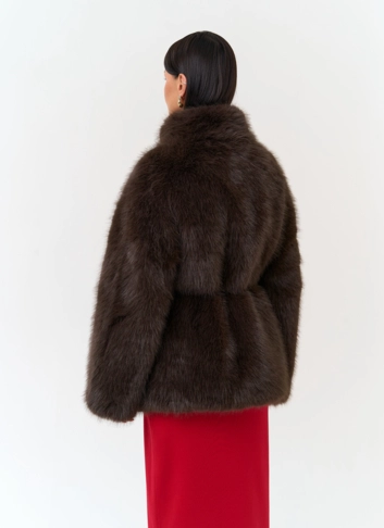 Женская куртка из эко меха