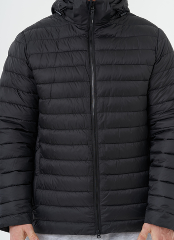 Стеганая куртка с капюшоном