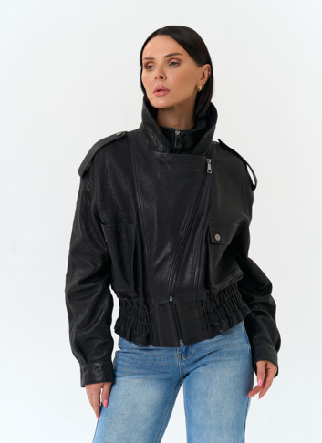 Женская куртка из натуральной кожи