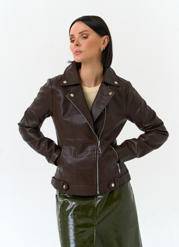 Женская куртка косуха из эко кожи