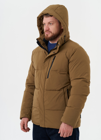 Мужской пуховик с капюшоном