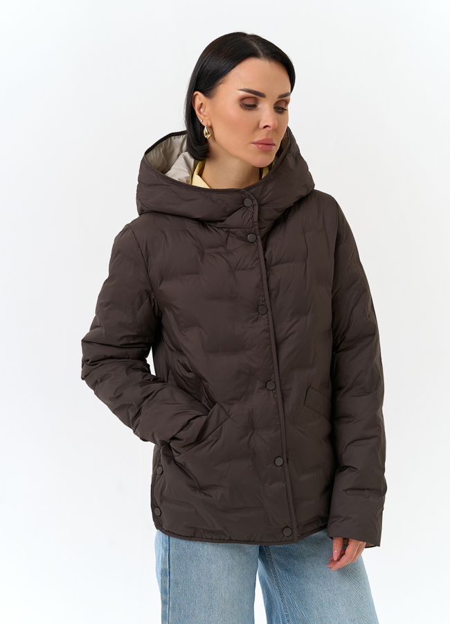 Женская куртка с капюшоном модель № 32703 универмаг малина