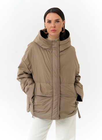 Женская двухсторонняя куртка с капюшоном