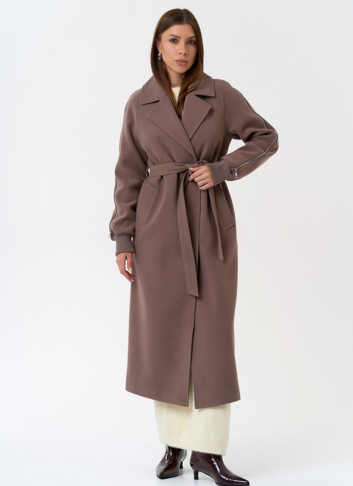 Женское пальто с декоративными молниями Женское пальто с декоративными молниями