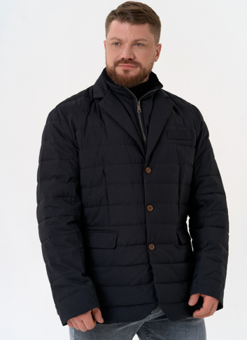 Мужской пуховик со съемной манишкой