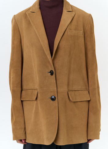 Жакет из натуральной замши