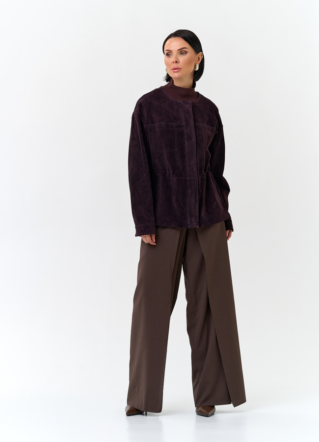 фото Жакет из натуральной замши модель № 32732