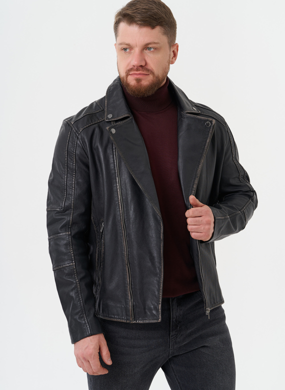 Кожаная куртка "косуха" 