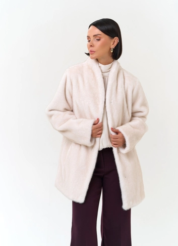 Женская шуба из эко меха