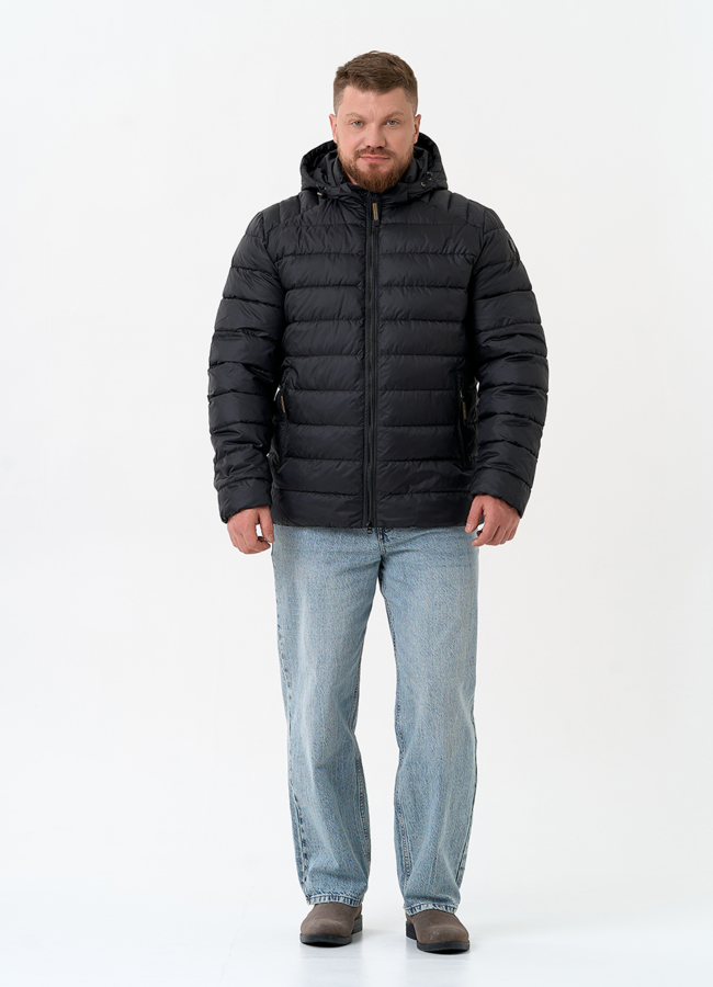 фото Куртка мужская с капюшоном модель № 32518